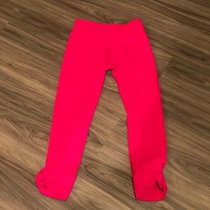 Hot pink crop legging